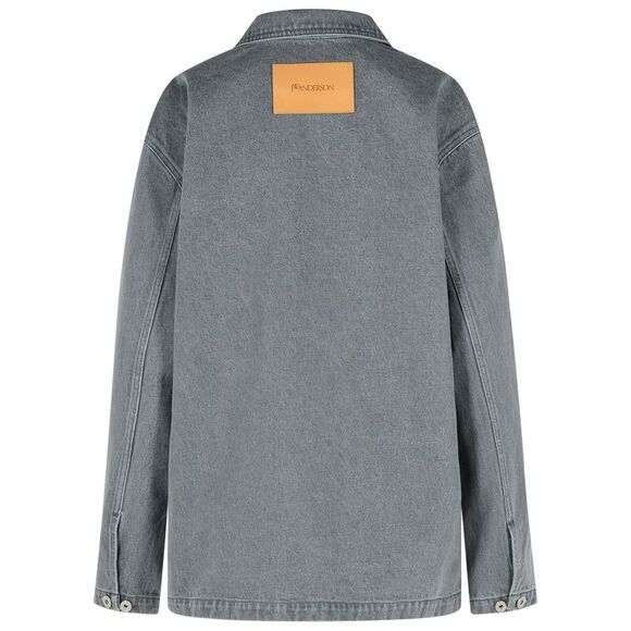 Jw Anderson 'Rugby' Grey Denim Shirt Women